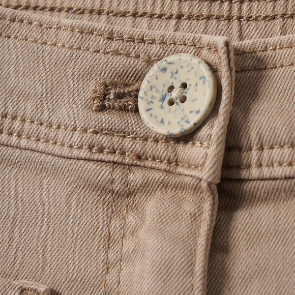 Meisjesjeans met wijde pijp, verstelbare band