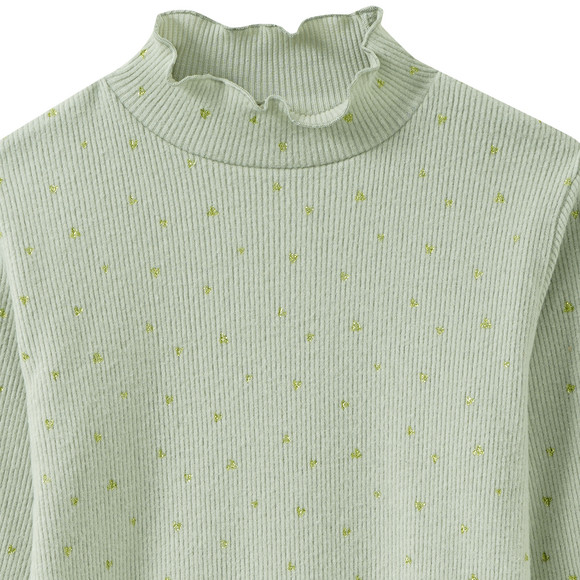 Mädchen Langarmshirt mit Glitzer-Herzen