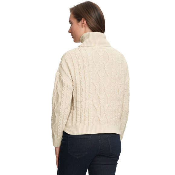 Dames gebreide trui met col