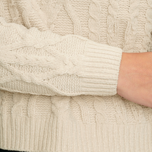 Dames gebreide trui met col