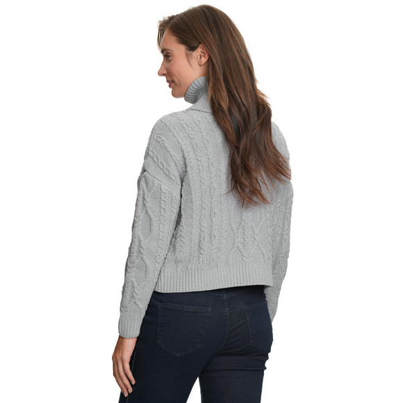 Dames gebreide trui met col