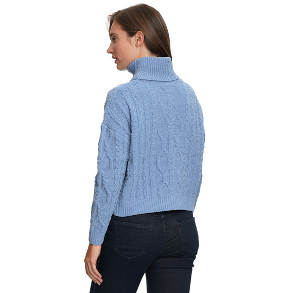 Dames gebreide trui met col