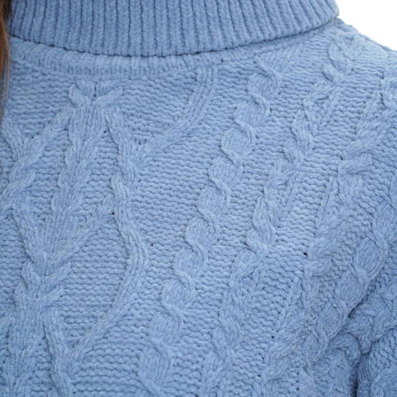 Dames gebreide trui met col