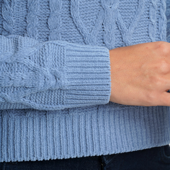 Dames gebreide trui met col