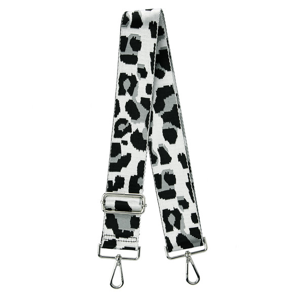 Schouderriem met all-over patroon zilver