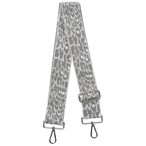 Schouderriem met all-over patroon zilver