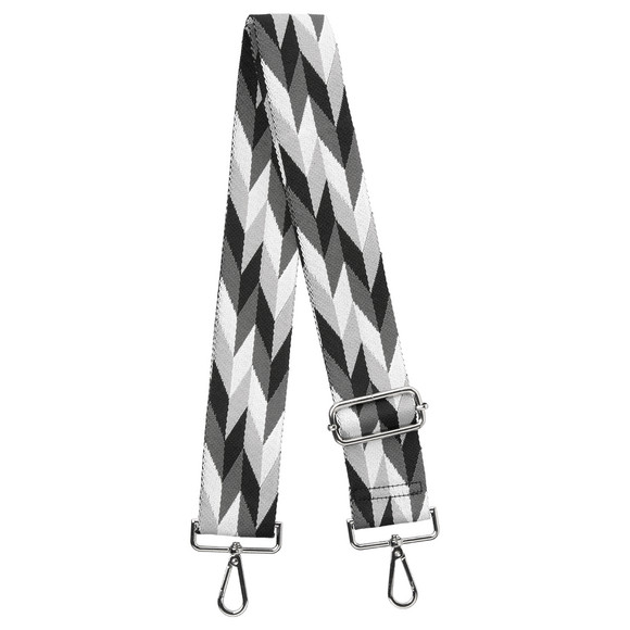 Schouderriem met all-over patroon grijs