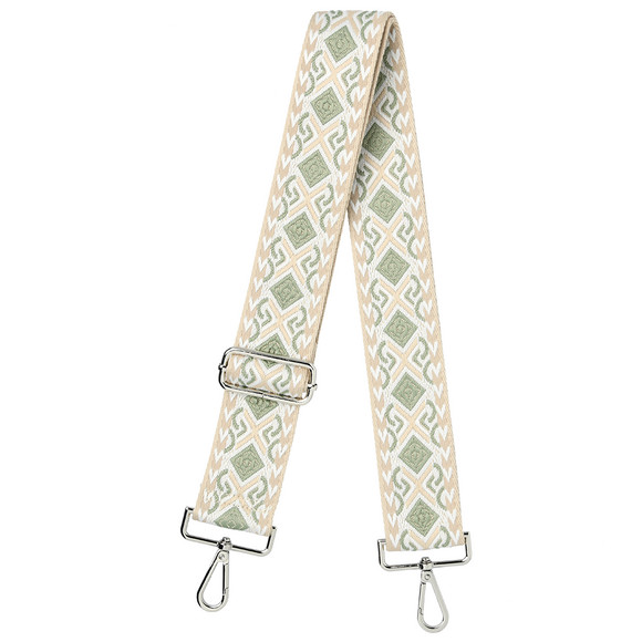 Schouderriem met all-over patroon beige