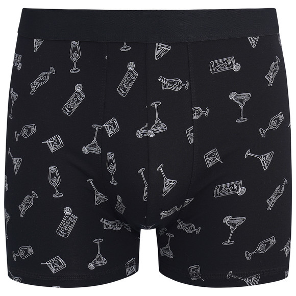 Retroshort voor heren met cocktail-motieven