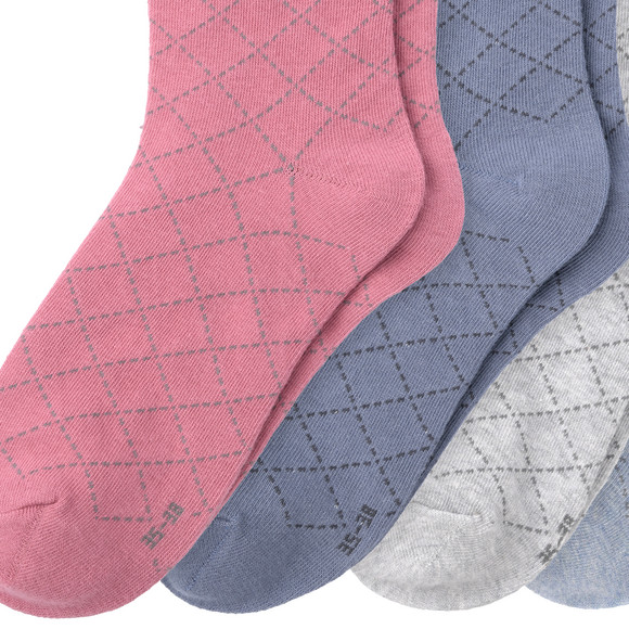 5 Paar Damen Socken mit Bio-Baumwolle