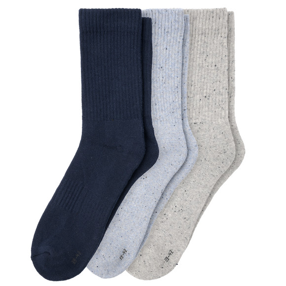 3 Paar Herren Sportsocken mit Frottee Sohle