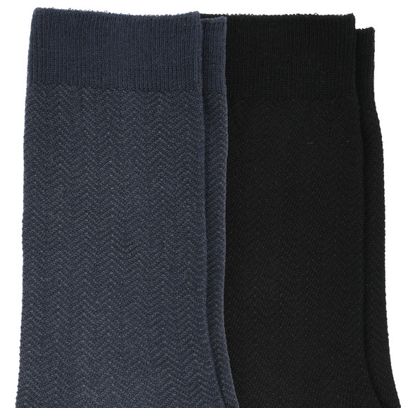 2 Paar Herren Socken mit Muster