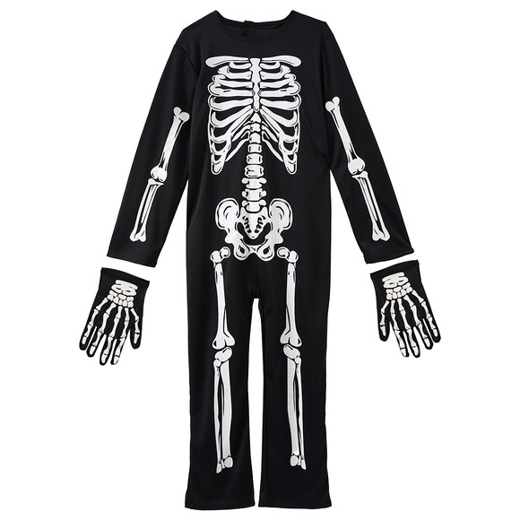 Kostüm Skelett in Halloween-Optik