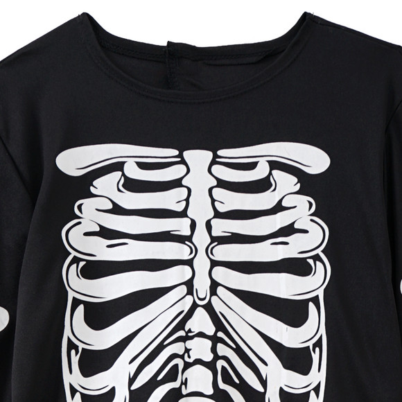 Kostüm Skelett in Halloween-Optik