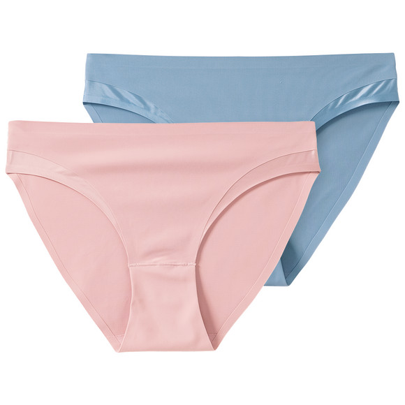 2 Damen Seamless-Slips mit Glanz-Detail