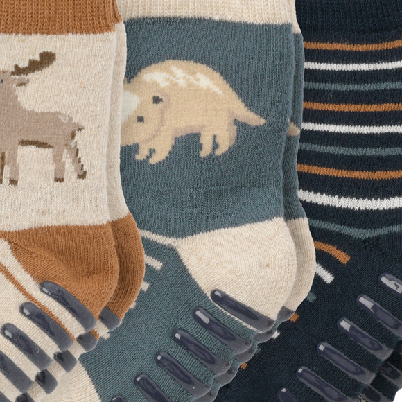 3 paar Antislip Sokken met badstof