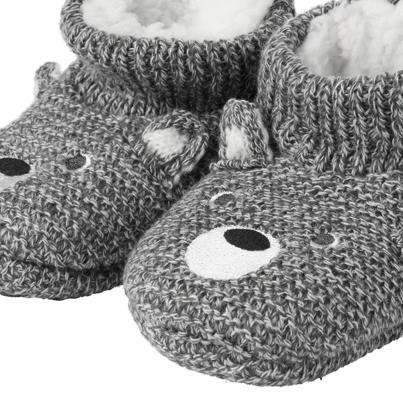 1 Paar Baby Haussocken mit Anti-Rutsch-Noppen