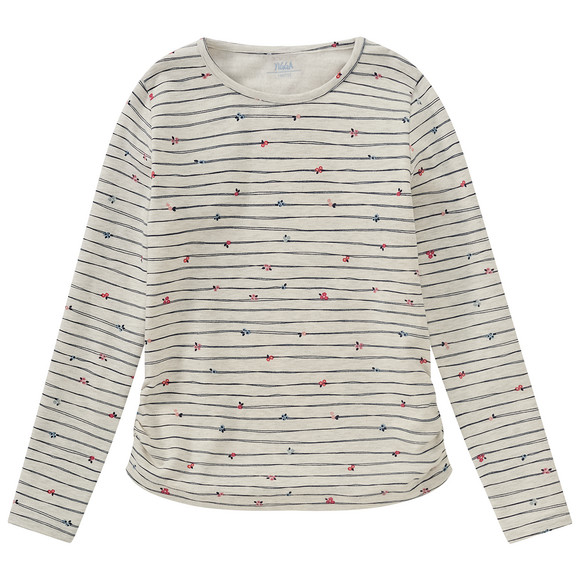 Mädchen Langarmshirt mit Streifen