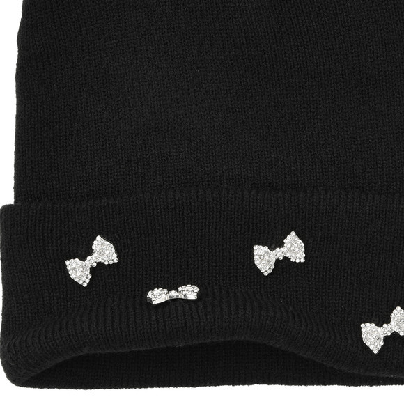 Gebreide muts met siersteentjes voor meisjes