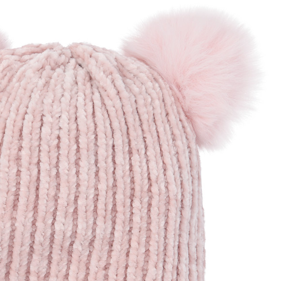 Meisjes muts met 2 pompons