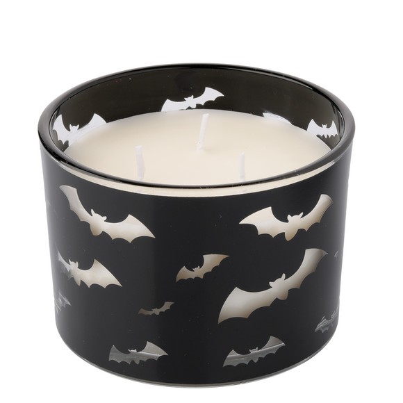 3-Docht Kerze im Halloween-Glas