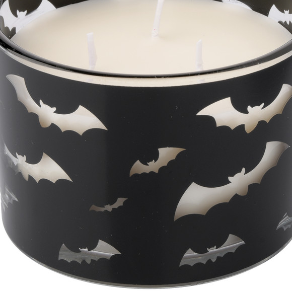 3-Docht Kerze im Halloween-Glas