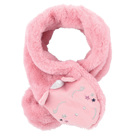 Meisjes knuffelsjaal met dierengezicht