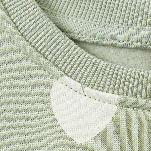 Mädchen Sweatshirt mit Herz-Allover