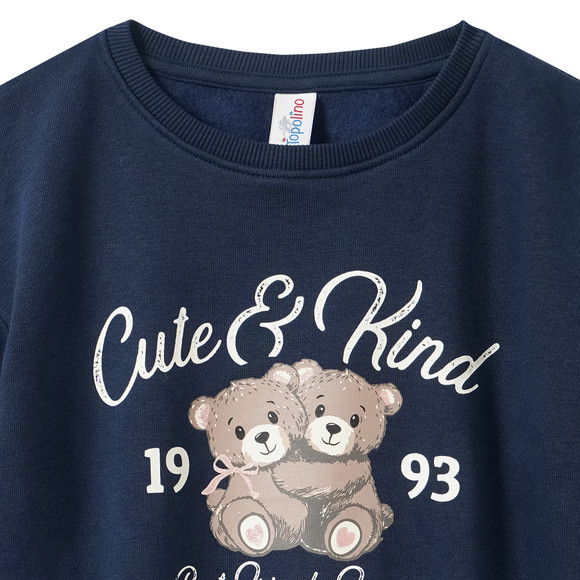 Mädchen Sweatshirt mit Bären-Print