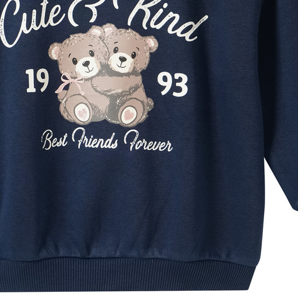 Mädchen Sweatshirt mit Bären-Print
