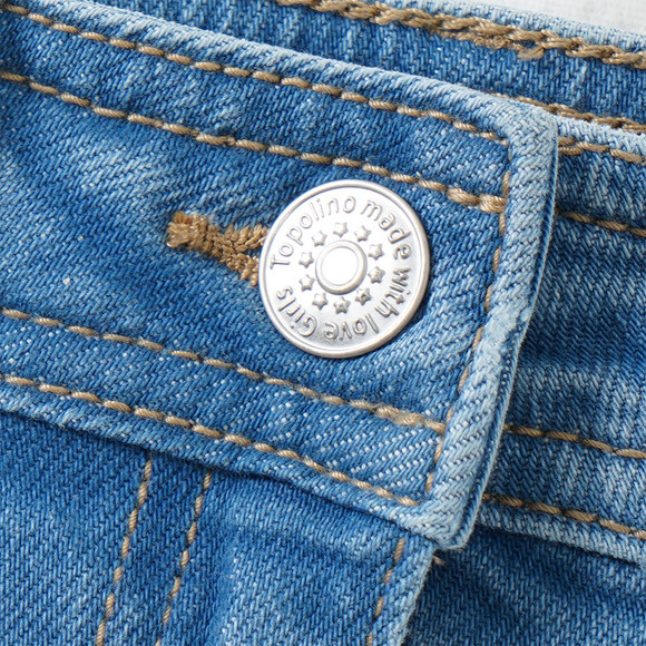 Mädchen Wide-Leg-Jeans mit Fronttaschen