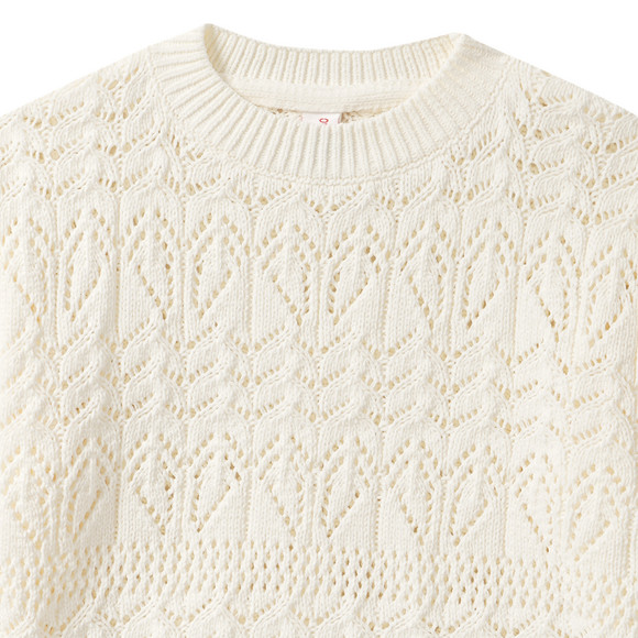 Gebreide trui voor meisjes van chenillegaren