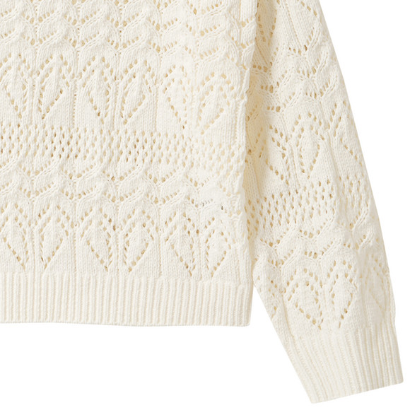 Gebreide trui voor meisjes van chenillegaren