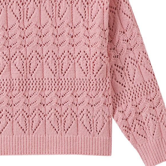 Gebreide trui voor meisjes van chenillegaren