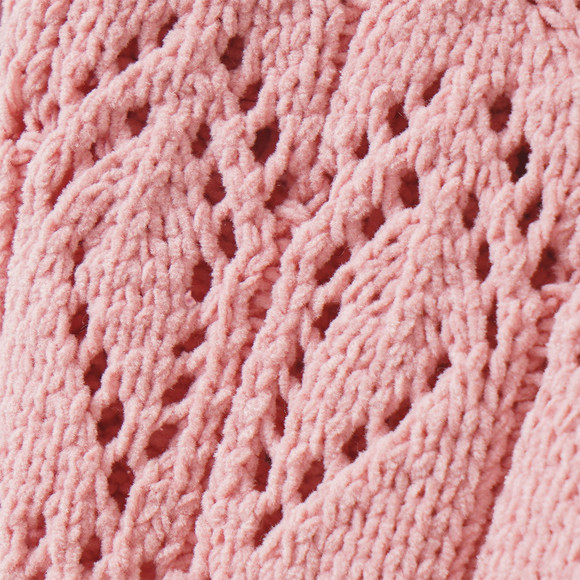 Gebreide trui voor meisjes van chenillegaren