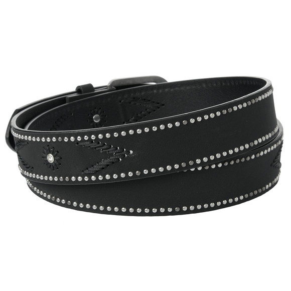 Damesriem met klinknagel applicatie