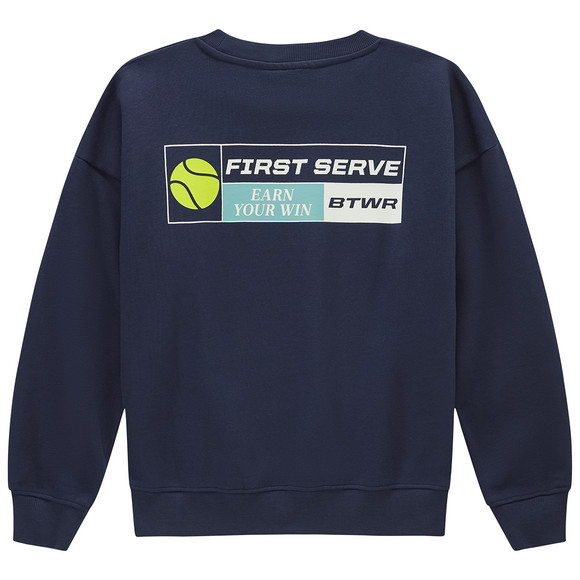 Sportsweater voor jongens met rugprint