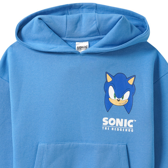  Sonic Hoodie mit Rücken-Print