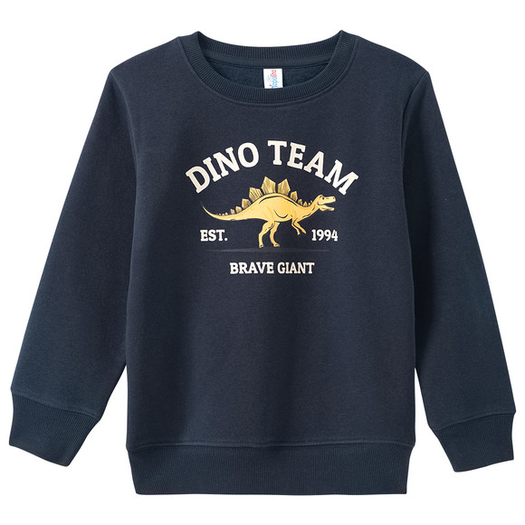 Jungen Sweatshirt mit Dino-Print dunkelblau