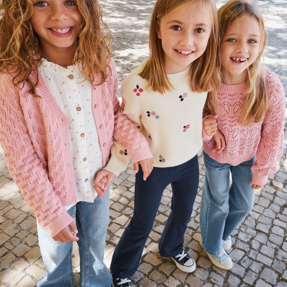 Mädchen Musselin-Bluse mit Blümchen