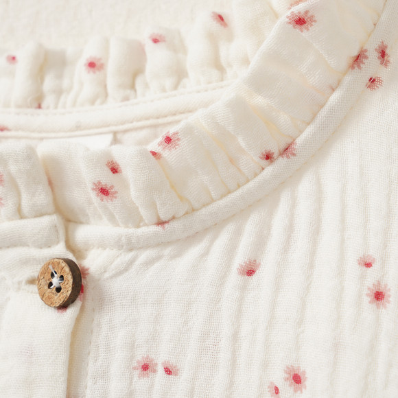 Mädchen Musselin-Bluse mit Blümchen