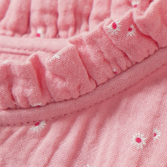 Meisjes mousseline blouse met bloemen