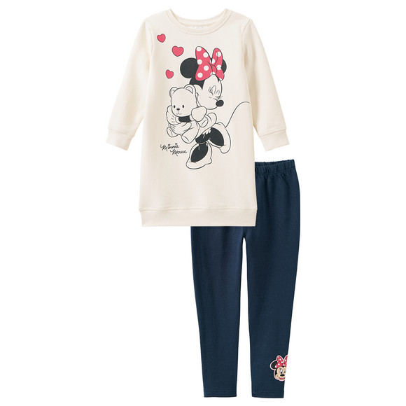 Minnie Maus Set mit Sweatkleid und Leggings