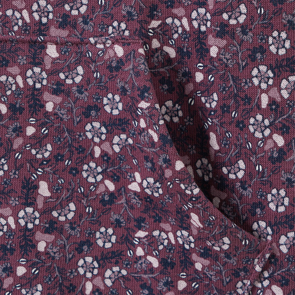 Mädchen Sweatkleid mit Blümchen