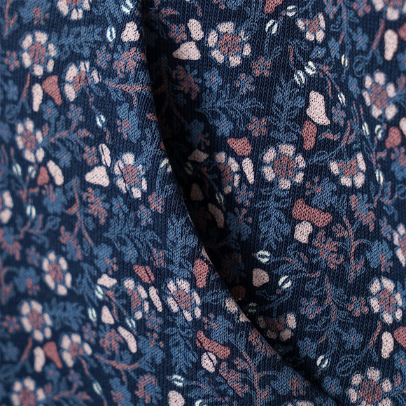 Mädchen Sweatkleid mit Blümchen