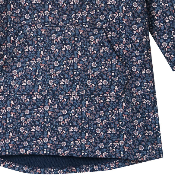 Mädchen Sweatkleid mit Blümchen