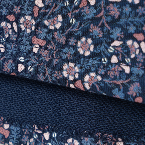 Mädchen Sweatkleid mit Blümchen