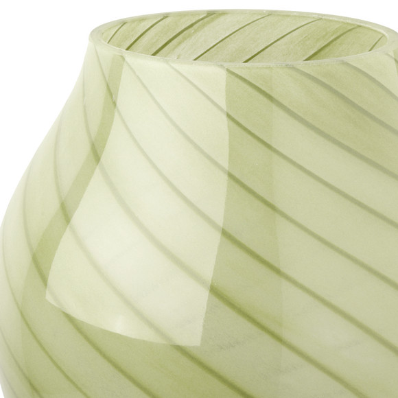 Glasvase in organischer Form