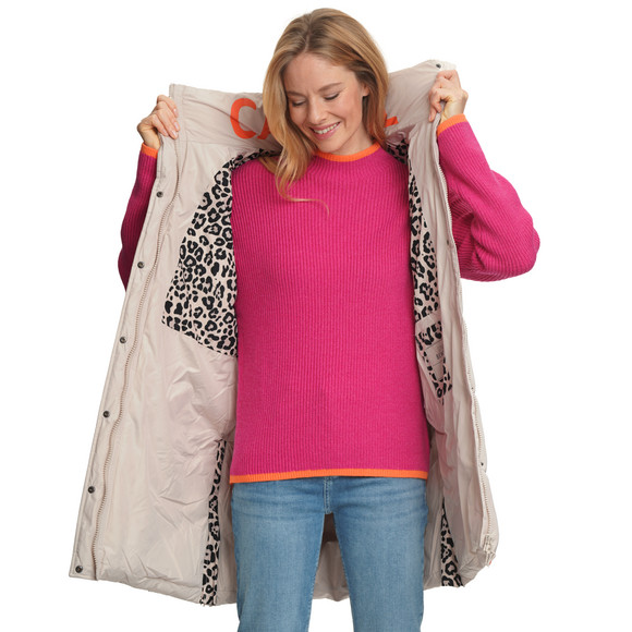 Damen Steppweste  mit Kapuze