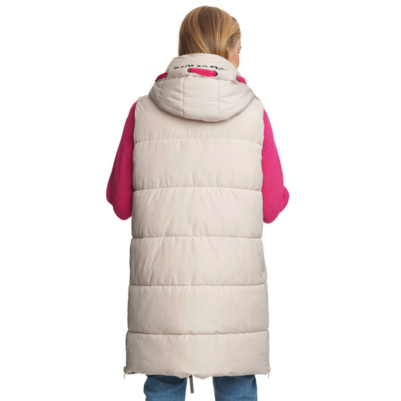 Damen Steppweste  mit Kapuze